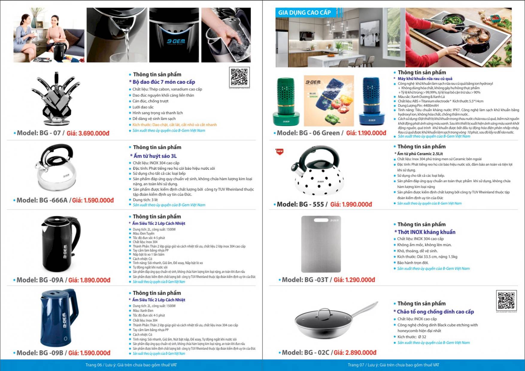 Thiết bị vệ sinh BGEM Catalogue và Bảng giá mới nhất  2024 /Page 4